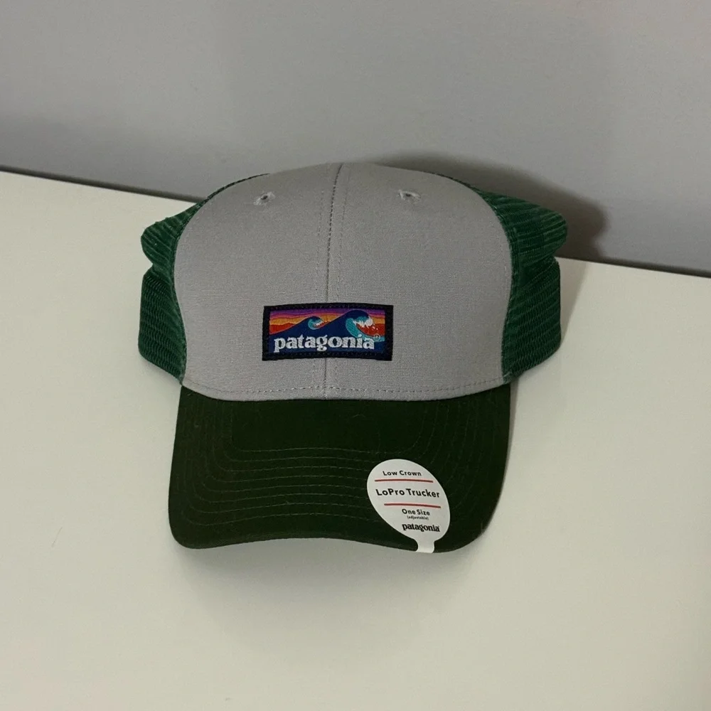 Patagonia Gray and Green Trucker Hat - Picture 1 of 3